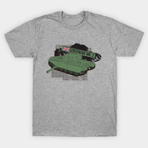 British Centurion Mk. 3 main battle tank T-Shirt by FAawRay